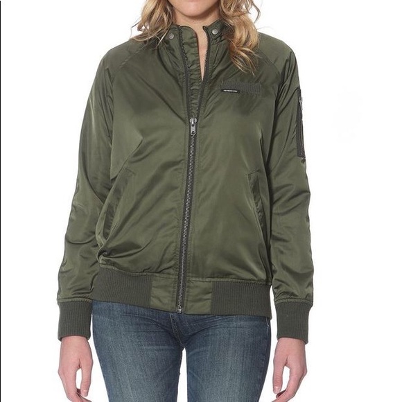 Members Only Satin Ex-Boyfriend Bomber Jacket - Picture 1 of 7